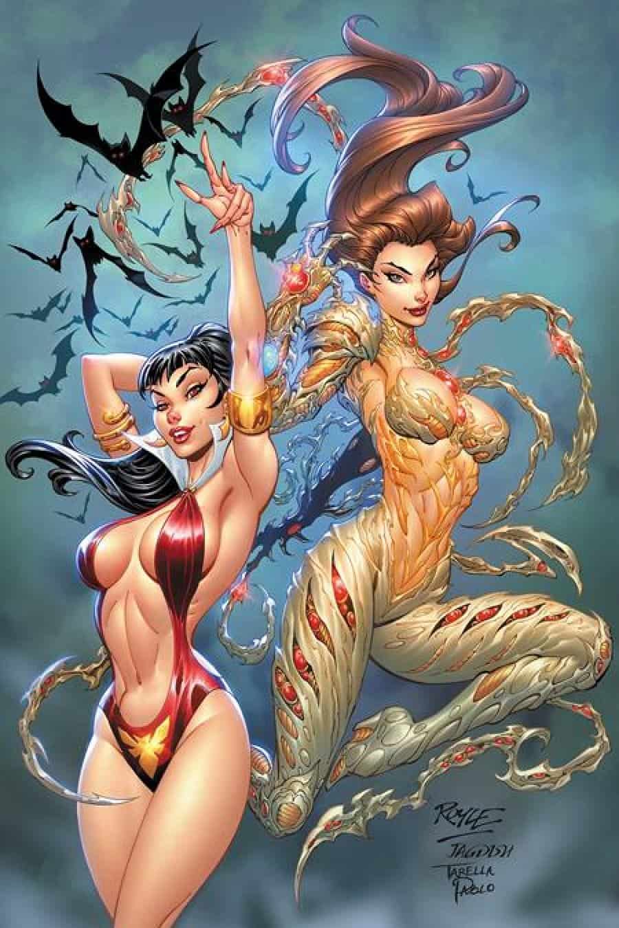 Vampirella X Witchblade Special #1 - (One Shot) Cvr S Inc 1:15 John Royle Virgin Var 1:15 cover art