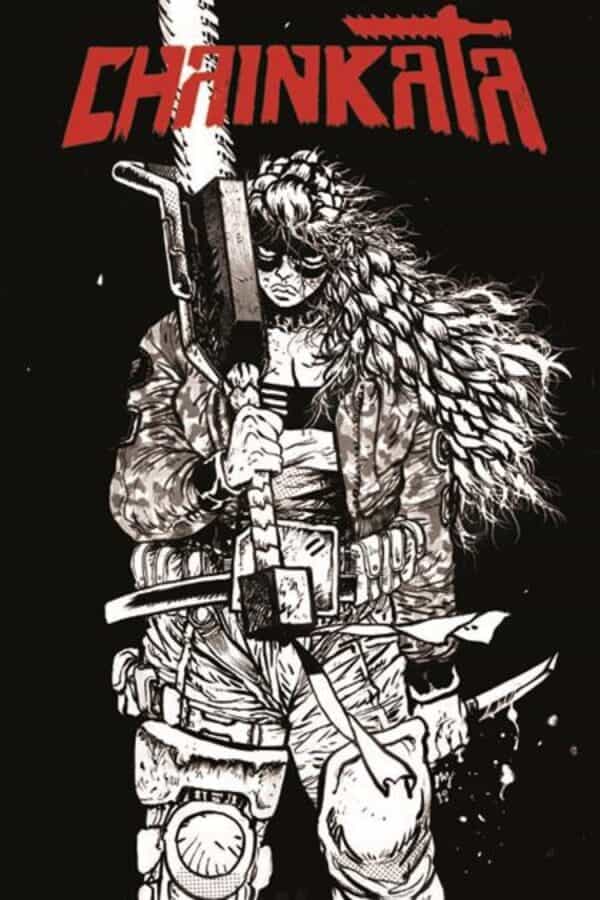 Chainkata #1 - Cvr B Daniel Warren Johnson B&W Var cover art