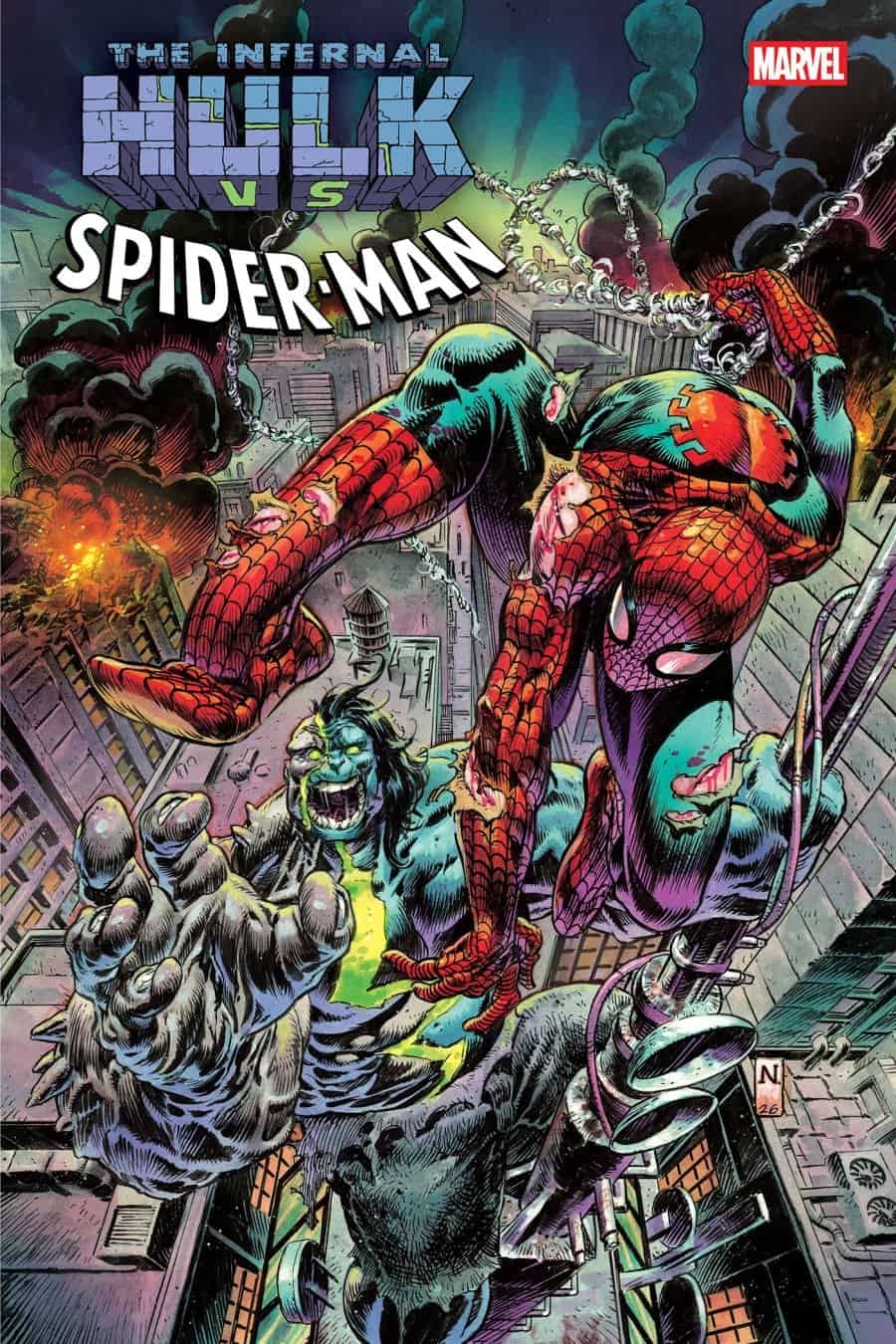 INFERNAL HULK VS. SPIDER-MAN #1 - Main - Nic Klein cover art