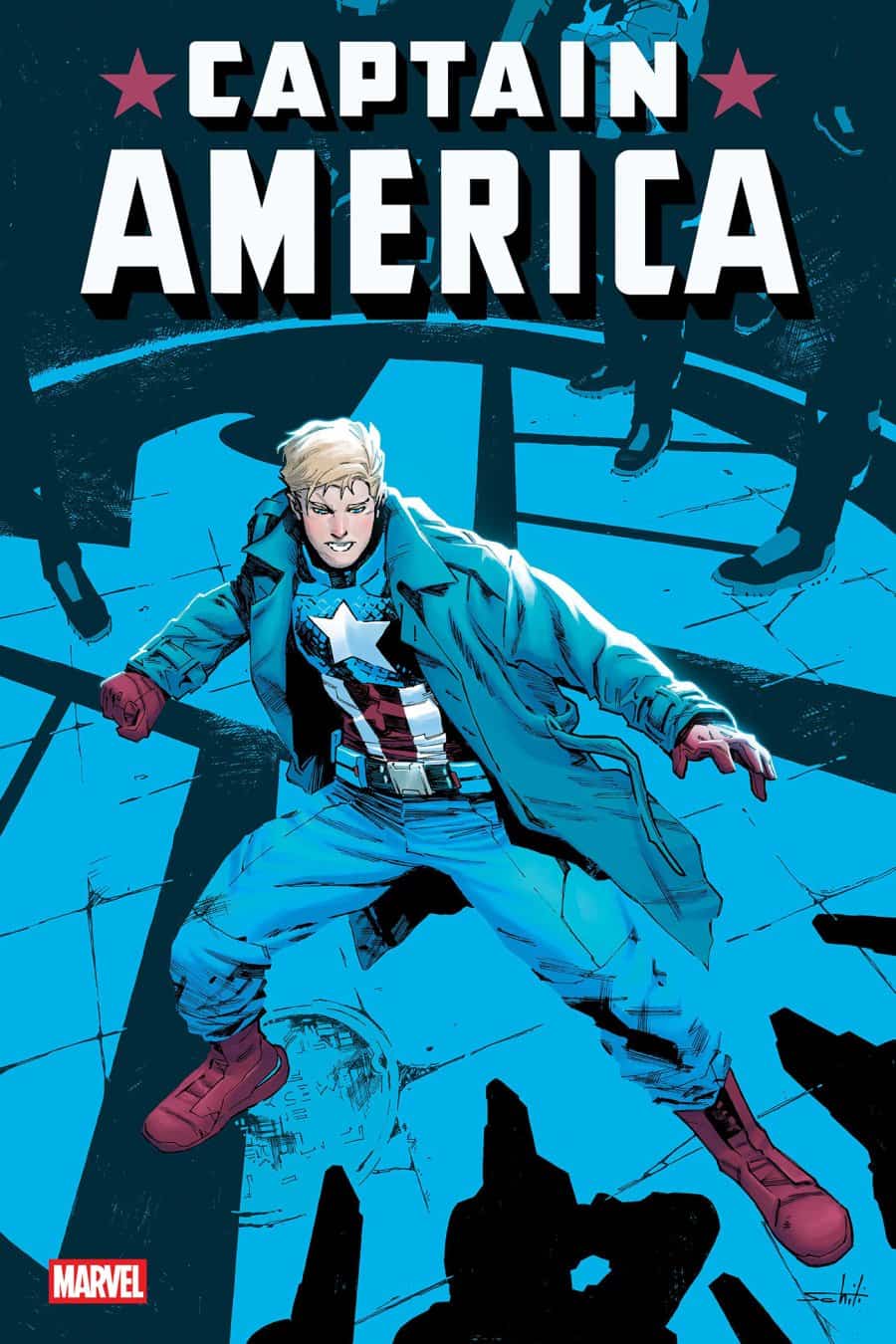 CAPTAIN AMERICA #17 - Main - Valerio Schiti cover art