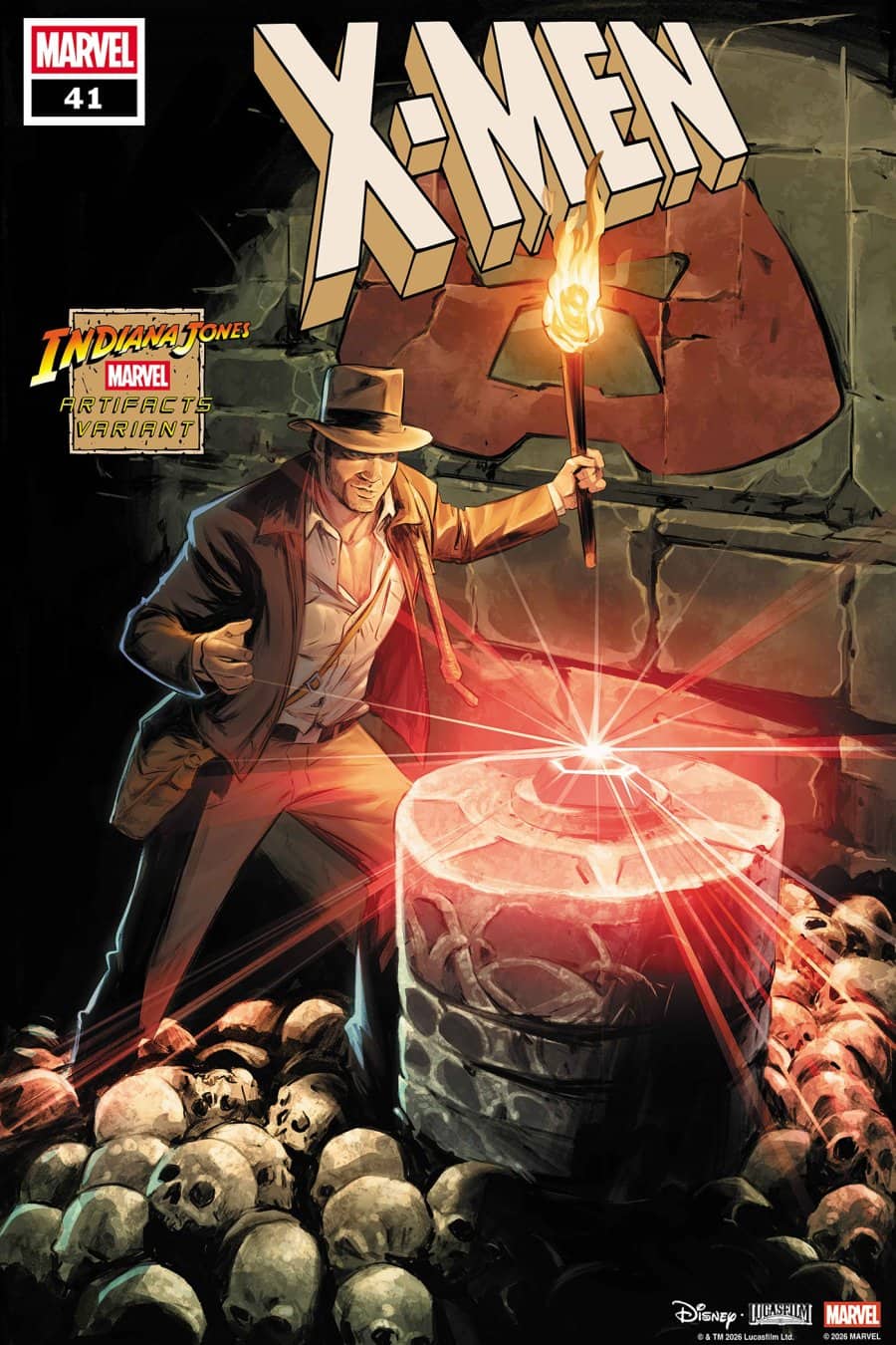 X-MEN #41 - Carmen Carnero Indiana Jones Marvel Artifact cover art
