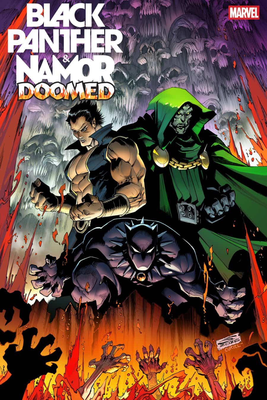 BLACK PANTHER/NAMOR: DOOMED #3 - Gerardo Sandoval cover art