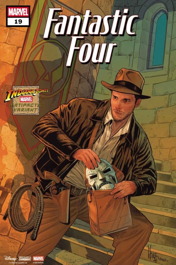 Fantastic Four #19 - Marco Checchetto Indiana Jones Marvel Artifact cover art