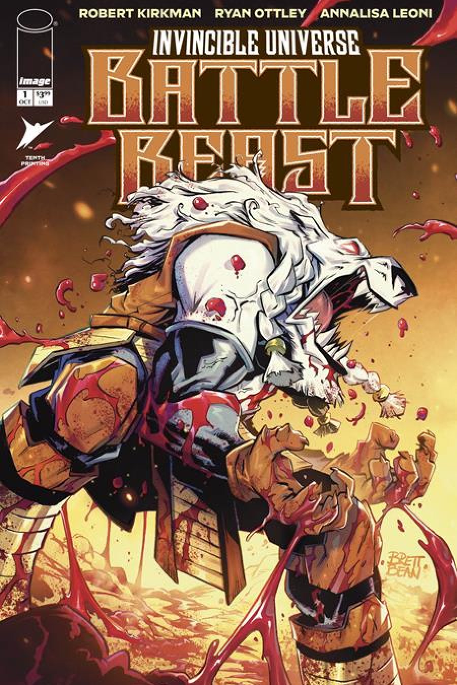 Invincible Universe Battle Beast #1 10th Printing - 10Th Ptg Cvr C Brett Bean Var cover art