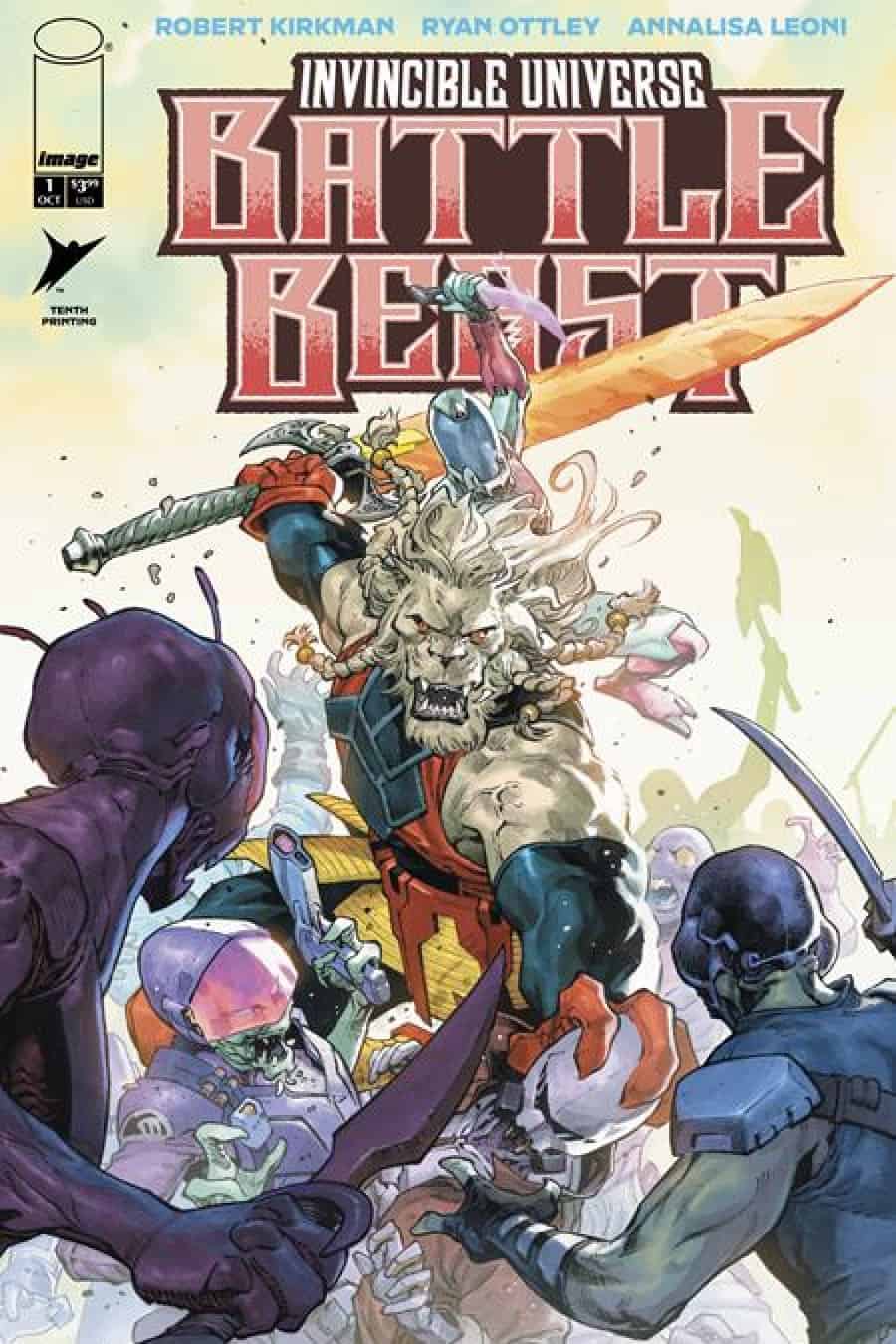 Invincible Universe Battle Beast #1 10th Printing - 10Th Ptg Cvr D Jerome Opena & Neeraj Menon Var cover art