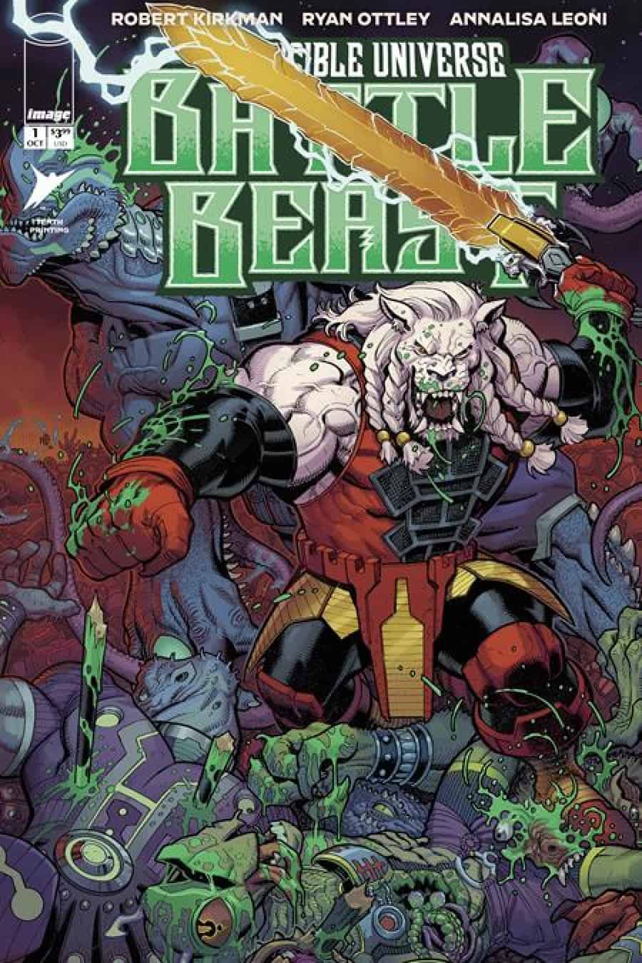 Invincible Universe Battle Beast #1 10th Printing - 10Th Ptg Cvr E Nick Bradshaw & Jim Charalmpidis Var cover art
