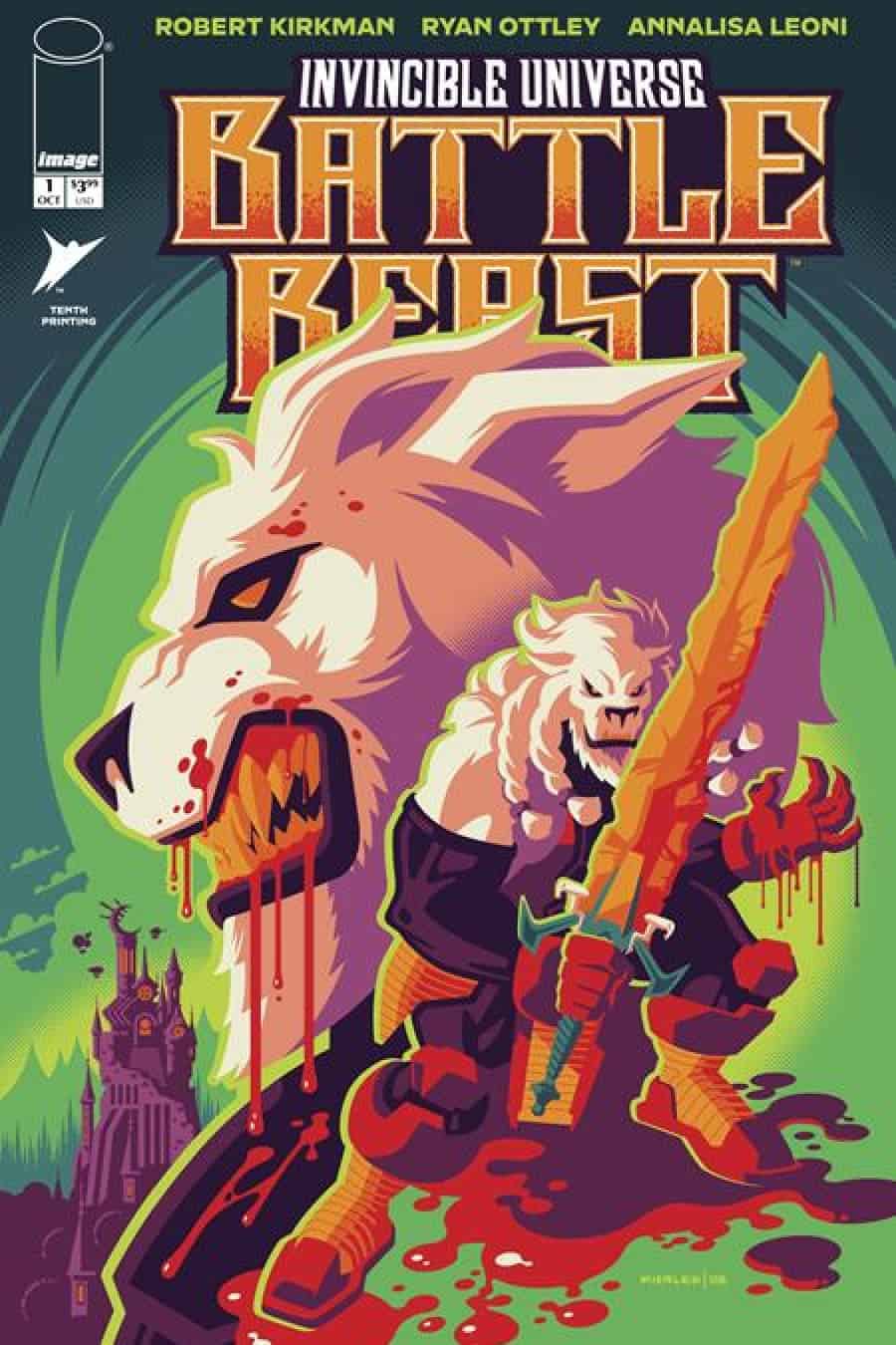 Invincible Universe Battle Beast #1 10th Printing - 10Th Ptg Cvr F Tom Whalen Var cover art