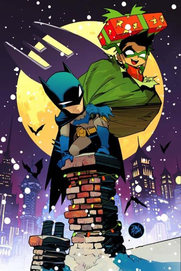 Batman #16 - Cvr F Dan Mora Holiday Card Stock Var cover art