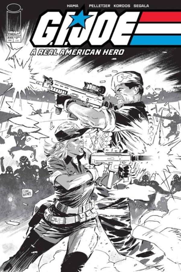 G.I. Joe: A Real American Hero #335 - Cvr B Lee Weeks B&W Var cover art