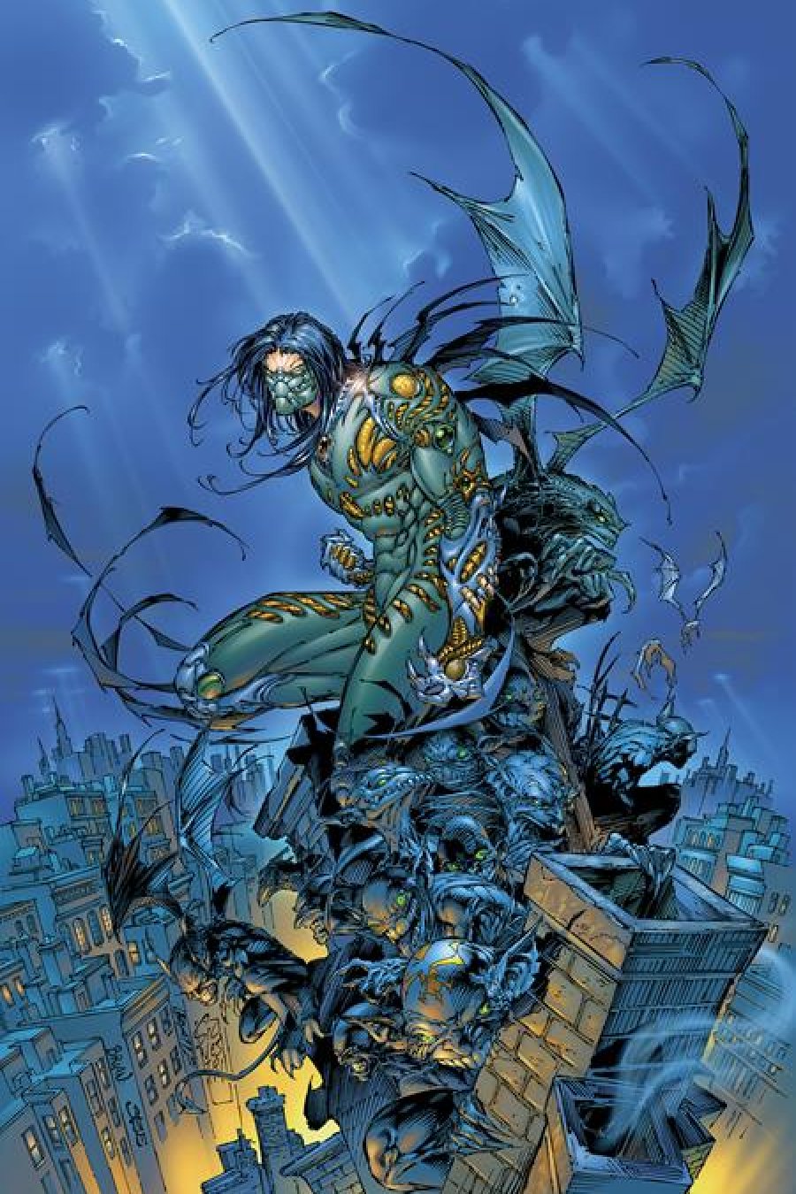 The Darkness #10 - Cvr D Inc 1:50 Marc Silvestri & Matt Batt Banning 30Th Anniversary Foil Virgin Var 1:50 cover art