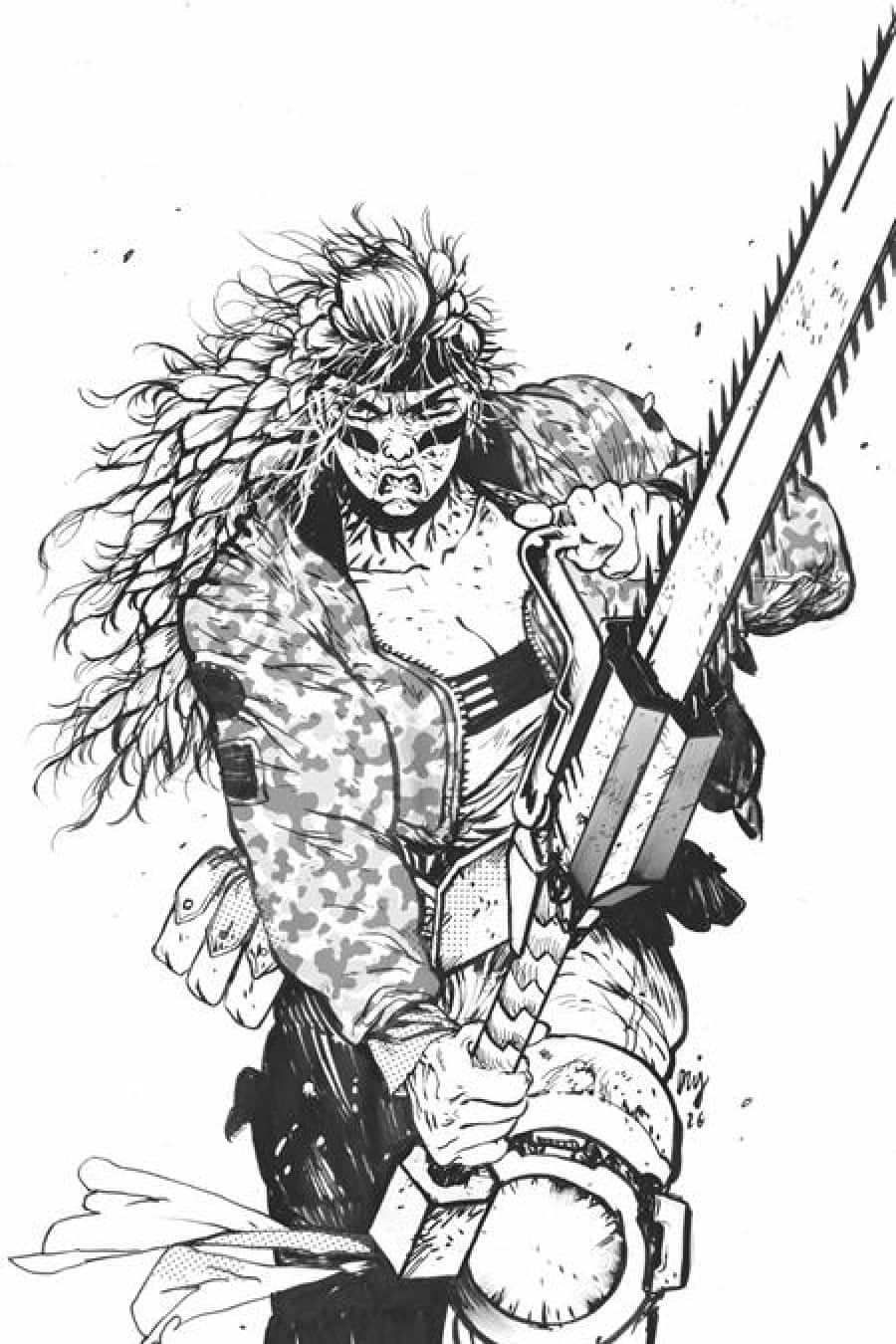 Chainkata #2 - Cvr D Daniel Warren Johnson Raw Art Var cover art