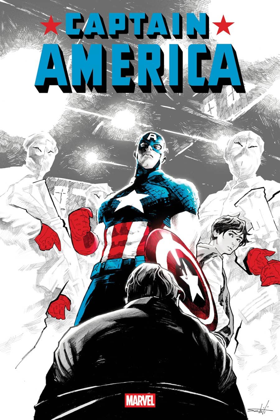 CAPTAIN AMERICA #18 - Main - Valerio Schiti cover art