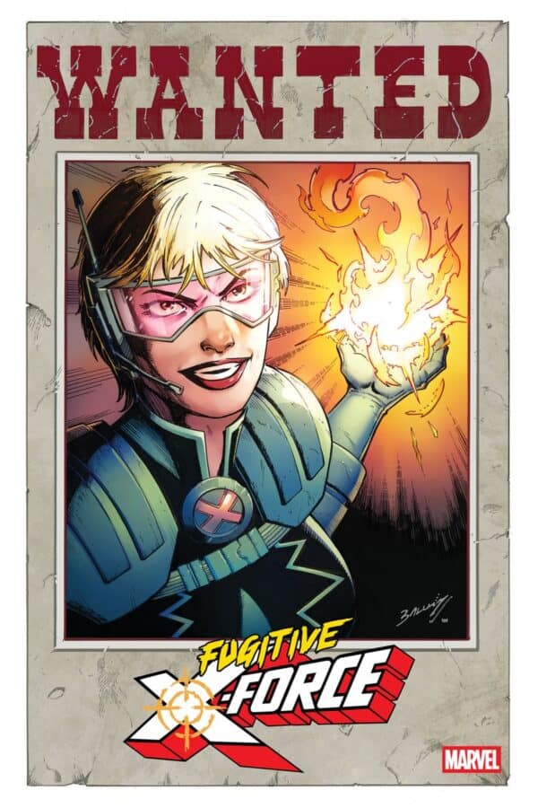 FUGITIVE X-FORCE #1 - Mark Bagley Wanted cover art