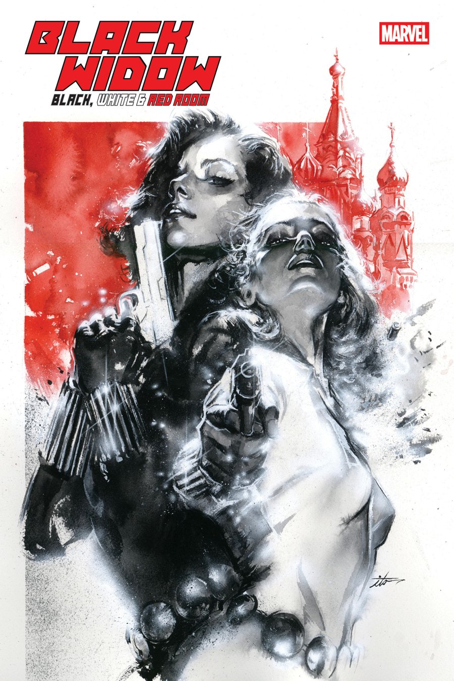 BLACK WIDOW: BLACK, WHITE & RED ROOM #1 - Main - Ito cover art