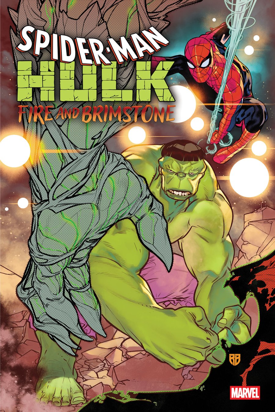 SPIDER-MAN/HULK: FIRE AND BRIMSTONE #5 - Main - R.B. Silva cover art